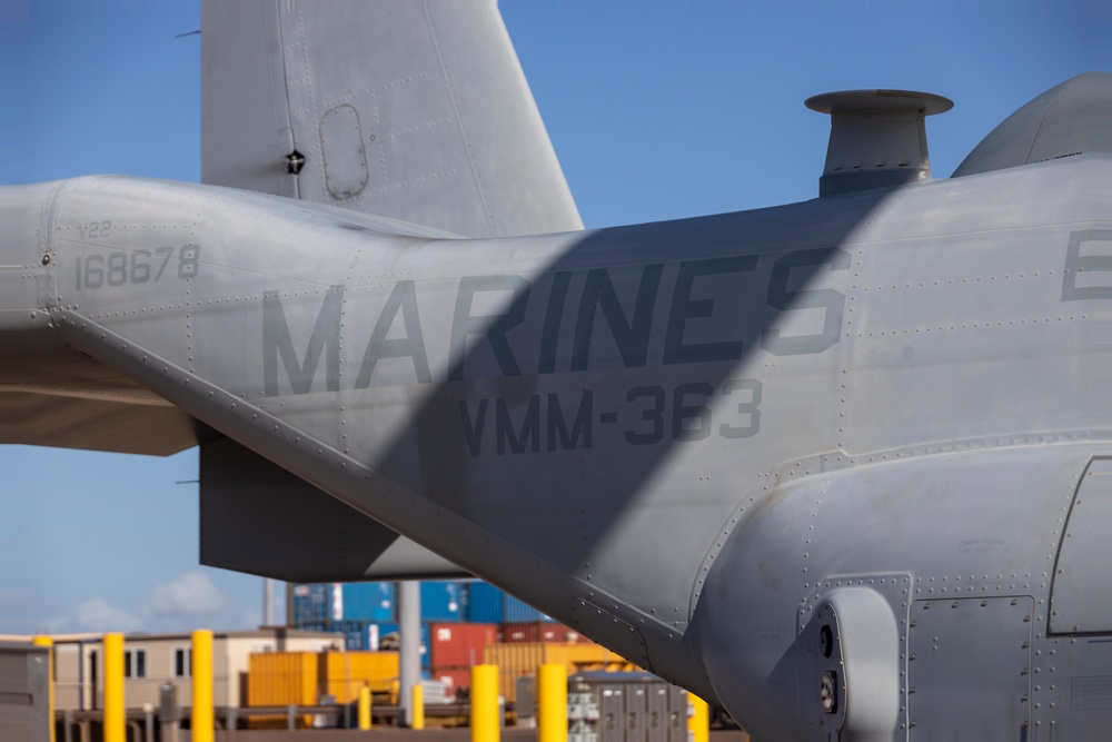 MV-22B Ospreys arrive in Darwin