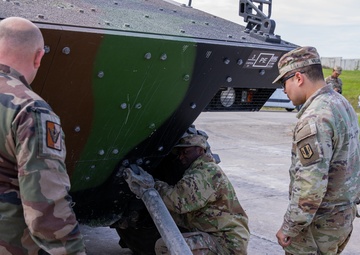 1-77 Field Artillery Regiment aid French allies during ORION 23