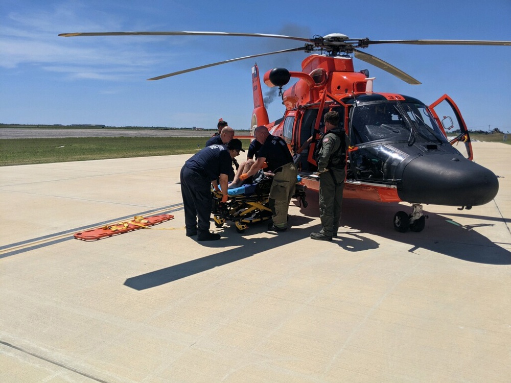 Coast Guard medevacs ailing man from island south of Corpus Christi, Texas