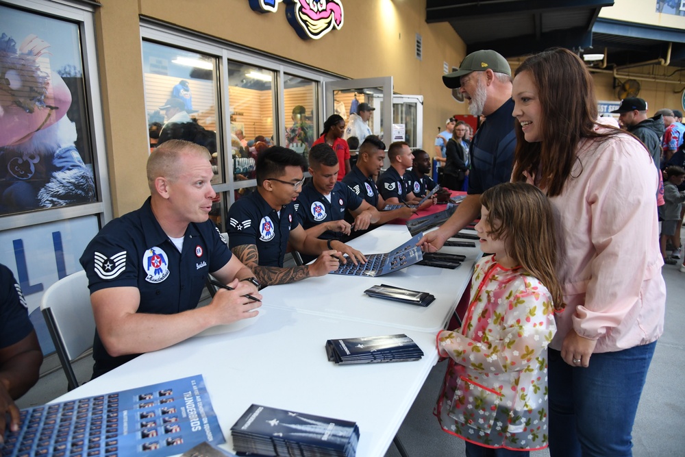 Thunderbirds host meet and greet with the Biloxi Shuckers