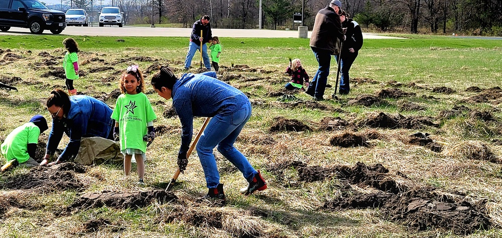 Fort McCoy community plants more than 500 trees for 2023 Arbor Day event