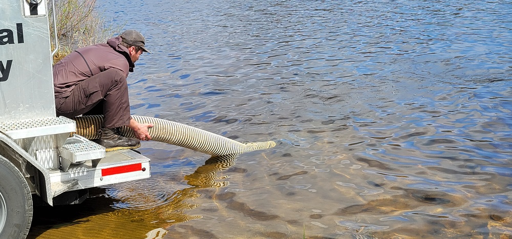 Annual fish stocking at Fort McCoy helps maintain fish populations for anglers