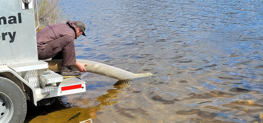 Annual fish stocking at Fort McCoy helps maintain fish populations for anglers