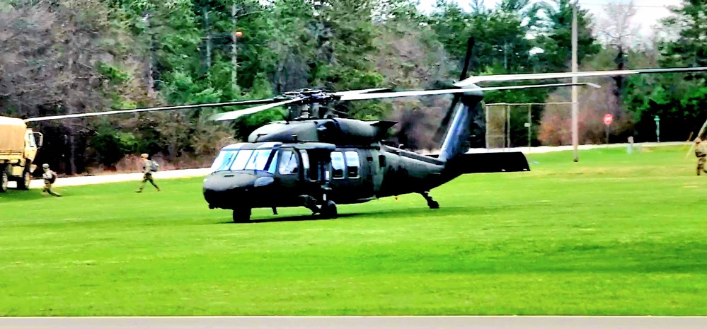 April 2023 UH-60 Black Hawk training operations at Fort McCoy