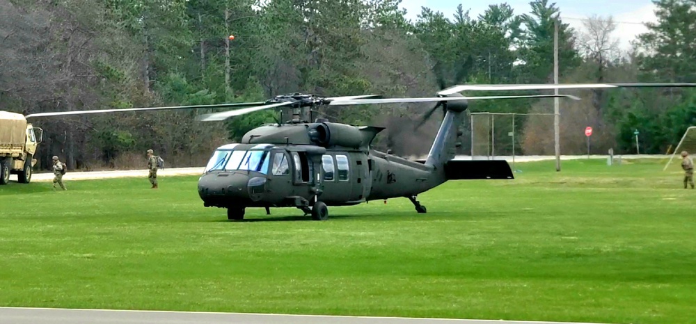 April 2023 UH-60 Black Hawk training operations at Fort McCoy