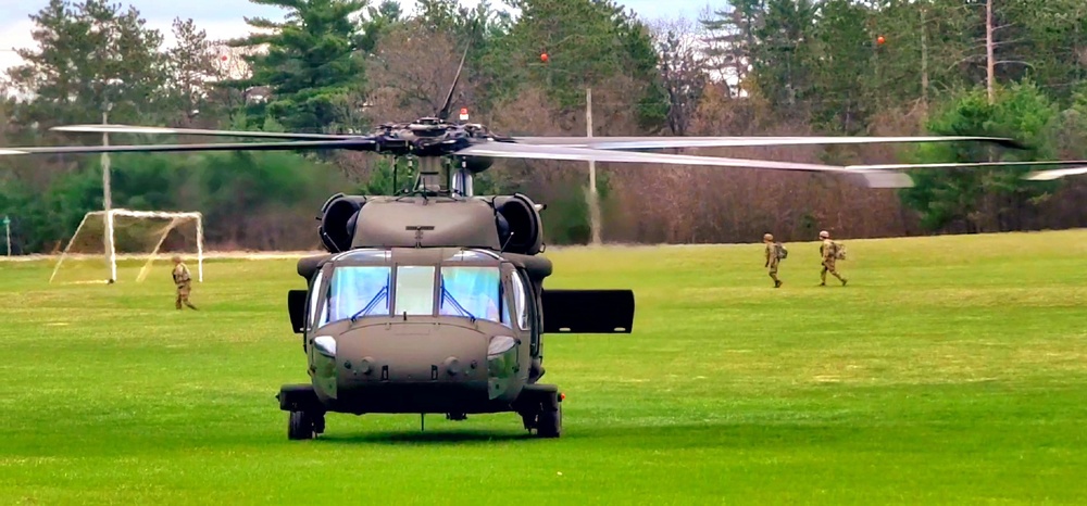 April 2023 UH-60 Black Hawk training operations at Fort McCoy