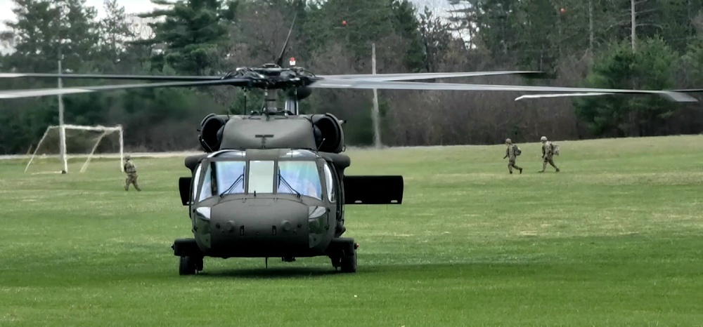 April 2023 UH-60 Black Hawk training operations at Fort McCoy