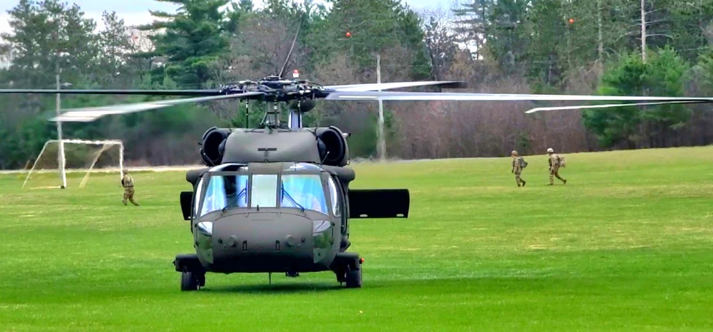 April 2023 UH-60 Black Hawk training operations at Fort McCoy