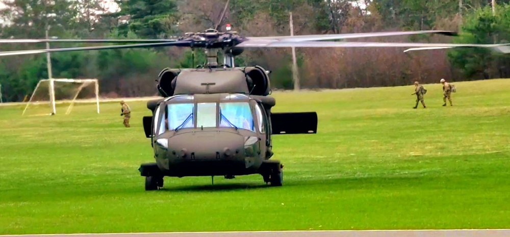 April 2023 UH-60 Black Hawk training operations at Fort McCoy