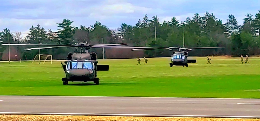 April 2023 UH-60 Black Hawk training operations at Fort McCoy