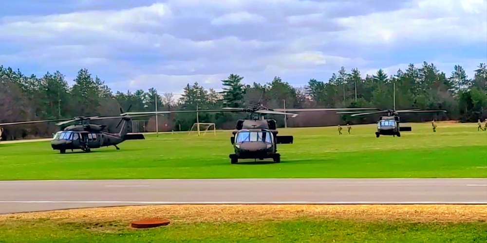 April 2023 UH-60 Black Hawk training operations at Fort McCoy