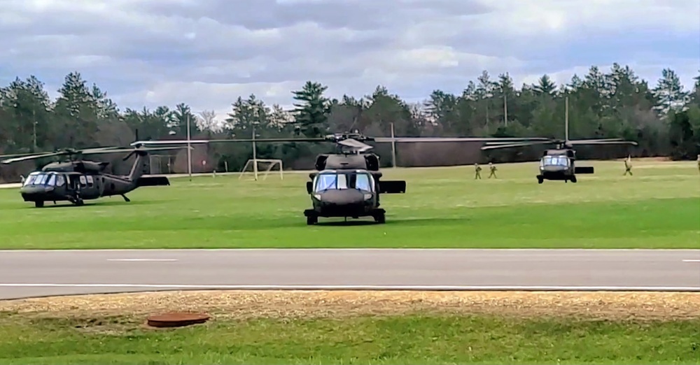 April 2023 UH-60 Black Hawk training operations at Fort McCoy