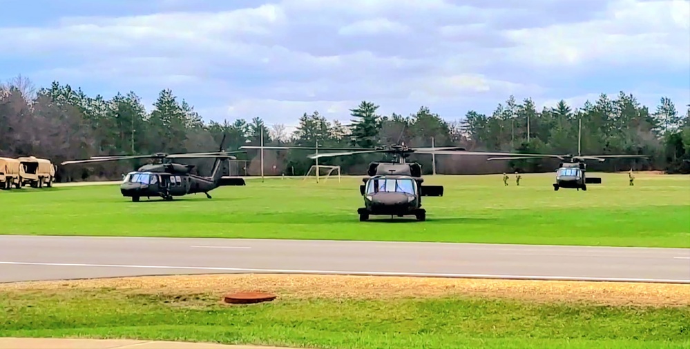 April 2023 UH-60 Black Hawk training operations at Fort McCoy