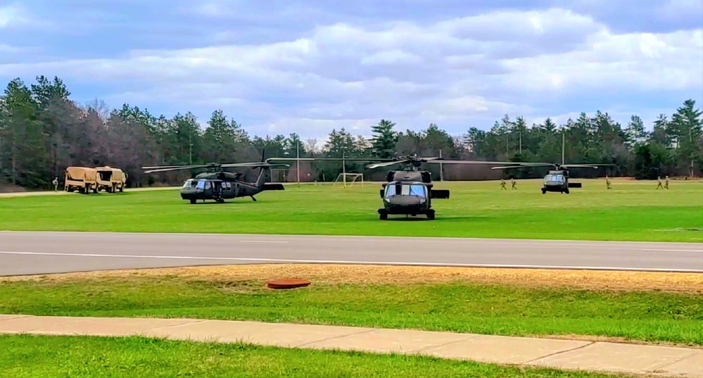 April 2023 UH-60 Black Hawk training operations at Fort McCoy