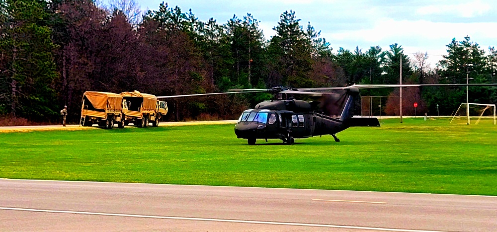 April 2023 UH-60 Black Hawk training operations at Fort McCoy