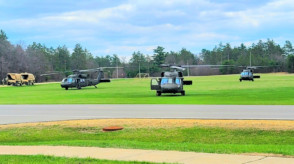 April 2023 UH-60 Black Hawk training operations at Fort McCoy