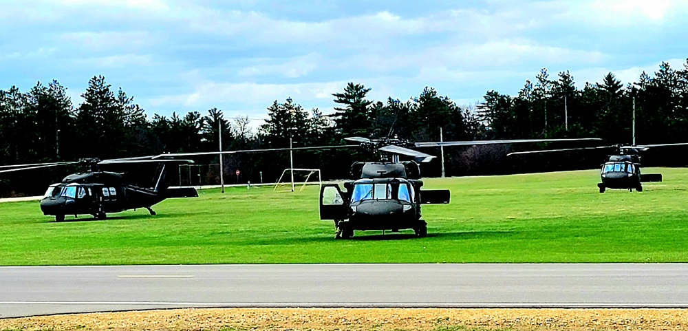 April 2023 UH-60 Black Hawk training operations at Fort McCoy