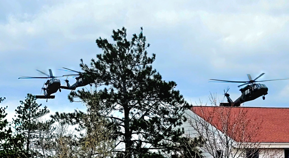 April 2023 UH-60 Black Hawk training operations at Fort McCoy