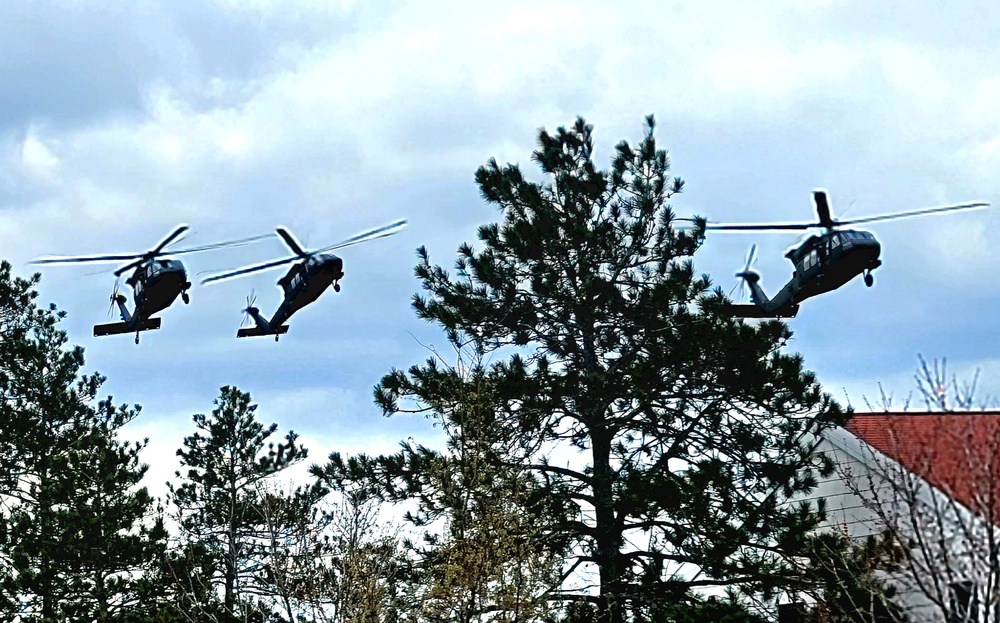 April 2023 UH-60 Black Hawk training operations at Fort McCoy