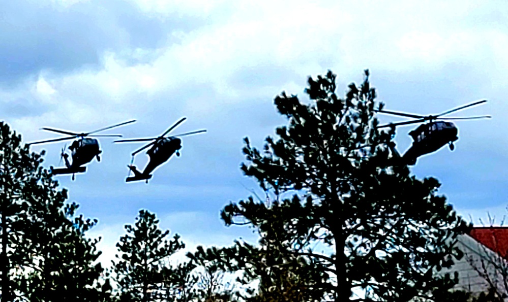 April 2023 UH-60 Black Hawk training operations at Fort McCoy