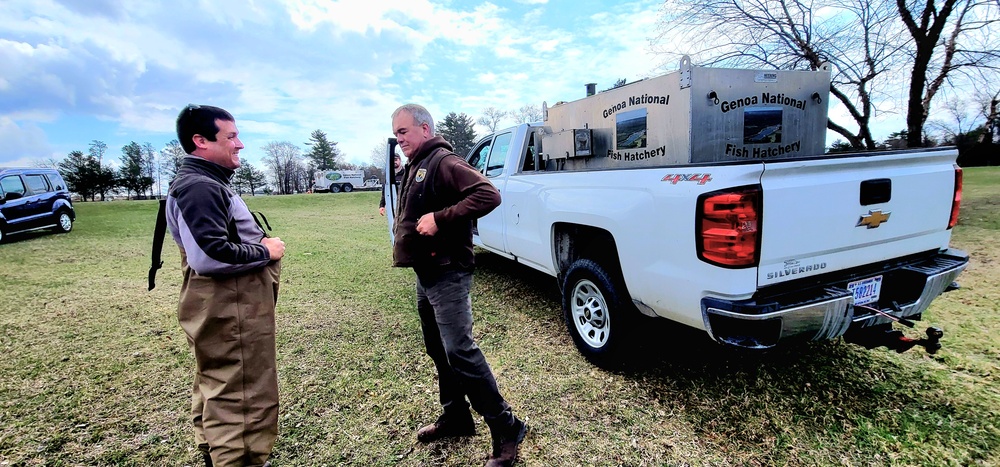 Annual fish stocking at Fort McCoy helps maintain fish populations for anglers