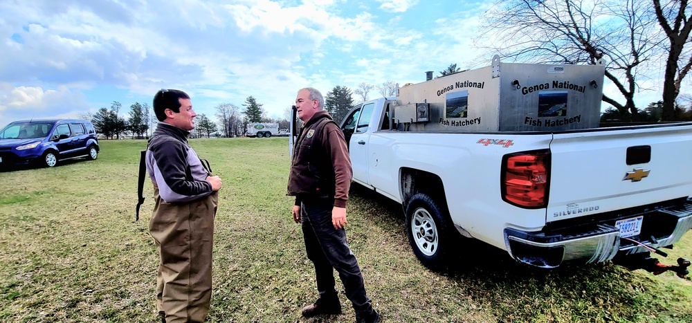 Annual fish stocking at Fort McCoy helps maintain fish populations for anglers