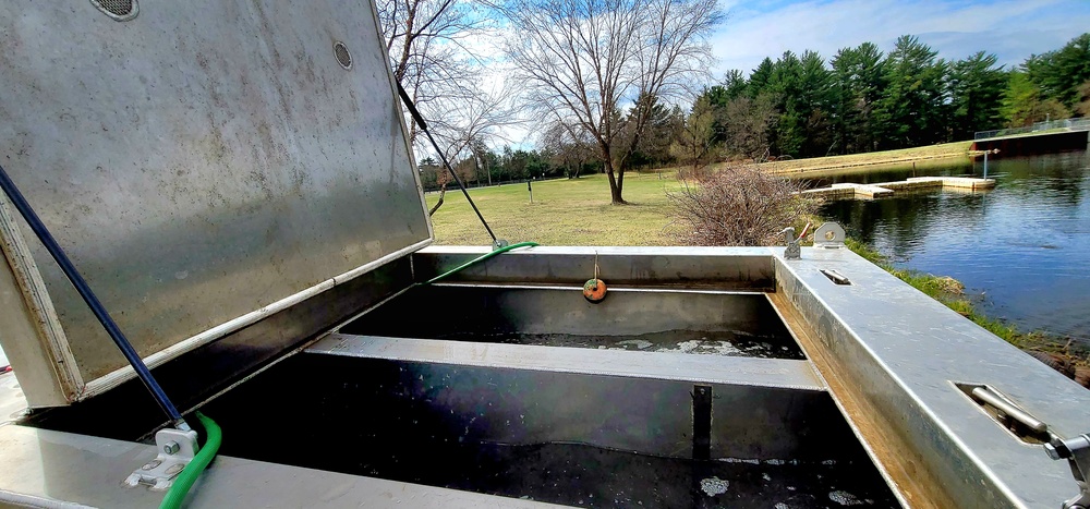 Annual fish stocking at Fort McCoy helps maintain fish populations for anglers