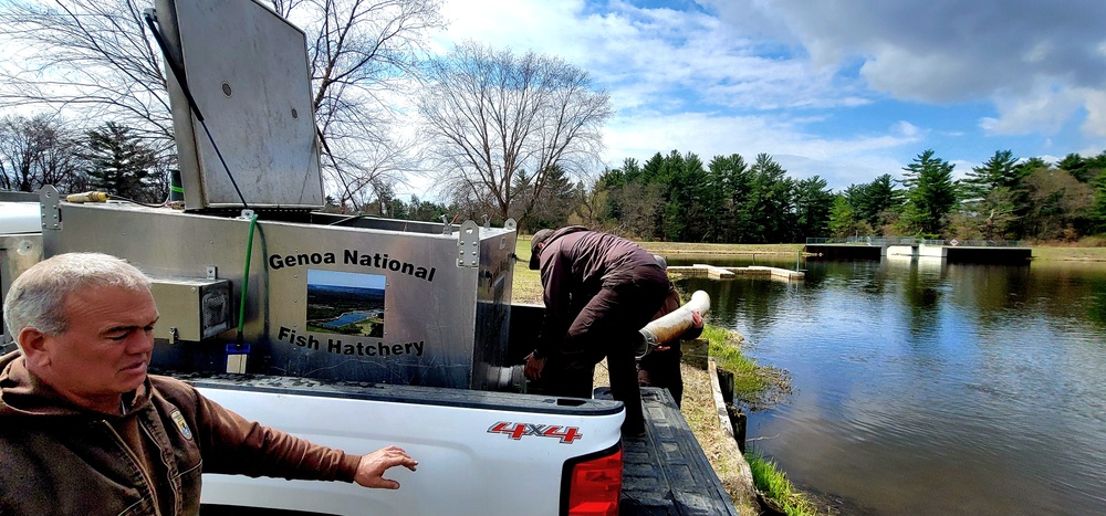 Annual fish stocking at Fort McCoy helps maintain fish populations for anglers