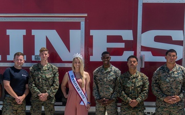 Ms. Military 2023 with Marines presenting at the SoCal Air Show 2023