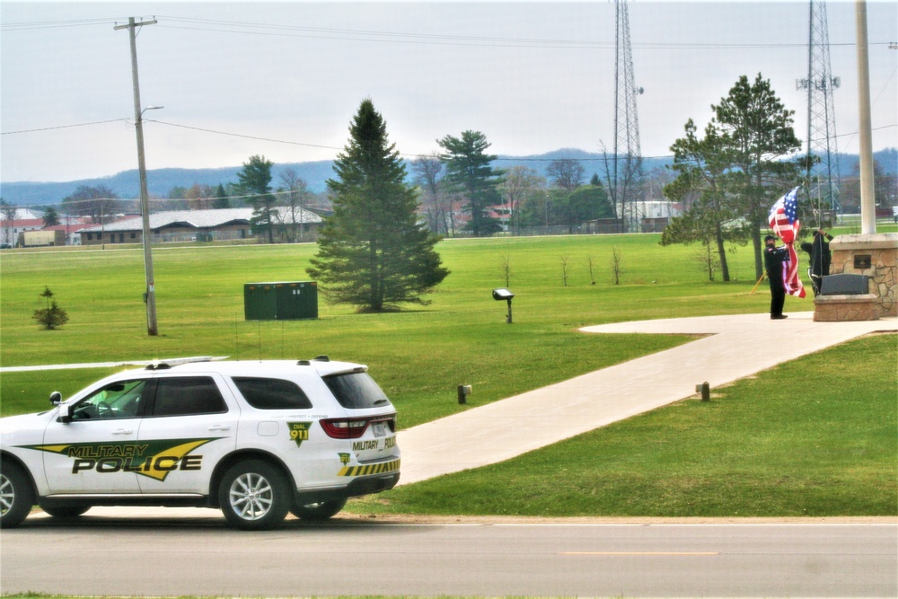 Fort McCoy police officers complete flag duty