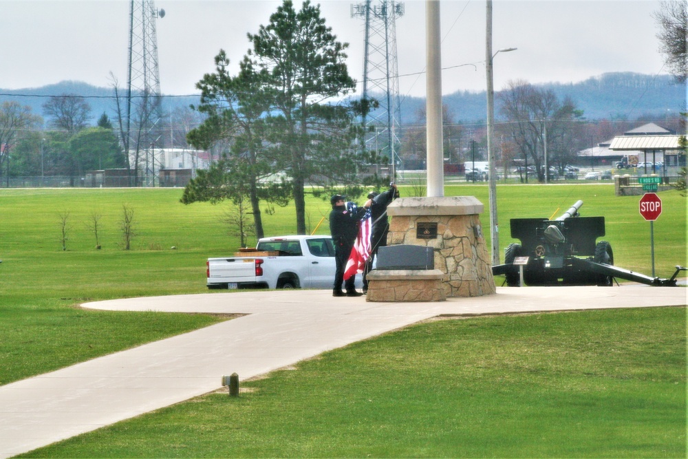 Fort McCoy police officers complete flag duty