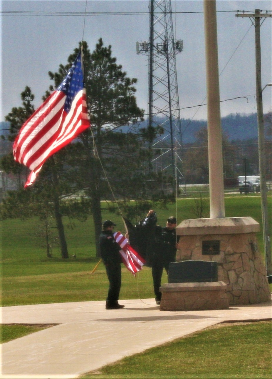 Fort McCoy police officers complete flag duty