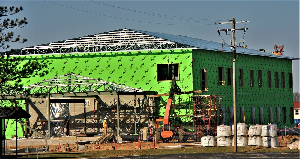 April 2023 construction operations of $11.96 million transient training brigade headquarters at Fort McCoy