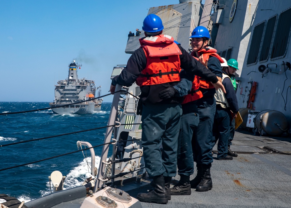 USS John Finn Conducts Replenishment-at-Sea with USNS Tippecanoe