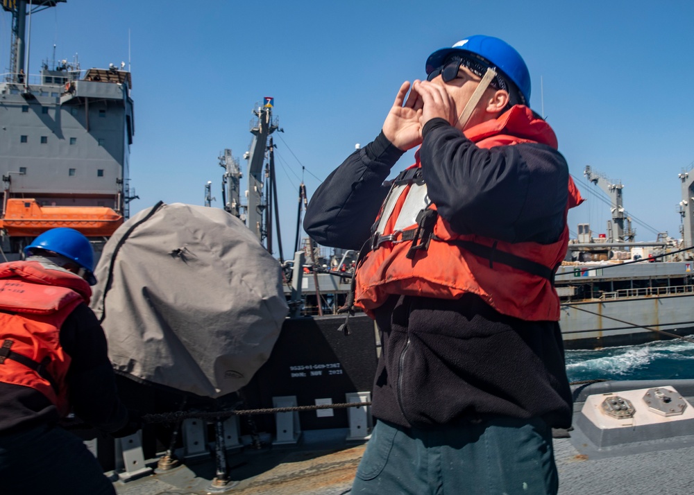 USS John Finn Conducts Replenishment-at-Sea with USNS Tippecanoe