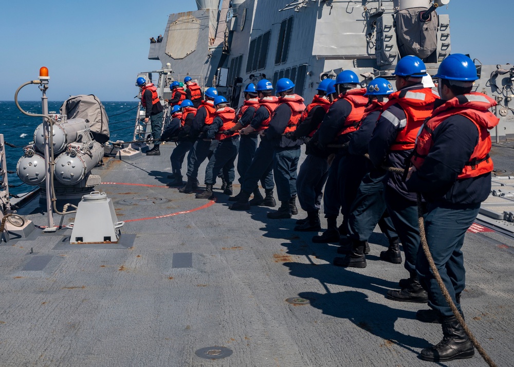 USS John Finn Conducts Replenishment-at-Sea with USNS Tippecanoe