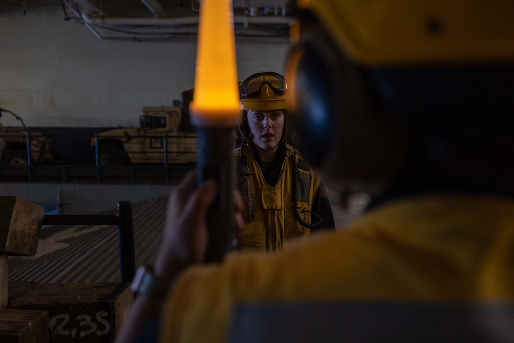 USS Bataan Conducts Well Deck Operations