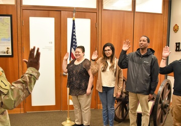 New Employees sworn into the Fort Hamilton Workforce