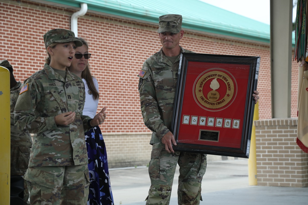 Ordnance Company receives change of first sergeant