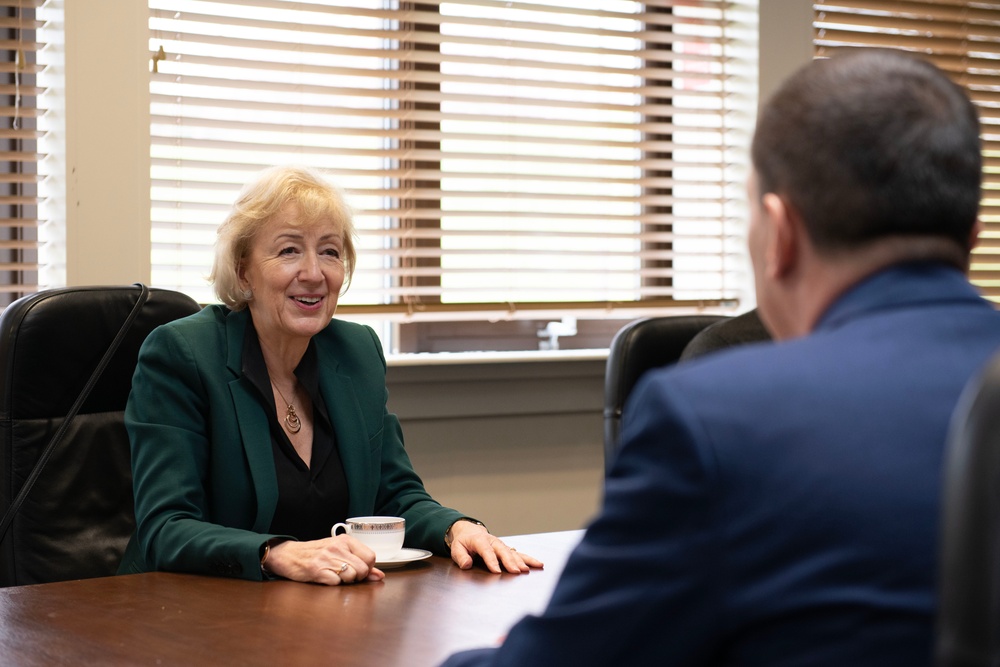 Member of Parliament visits RAF Croughton