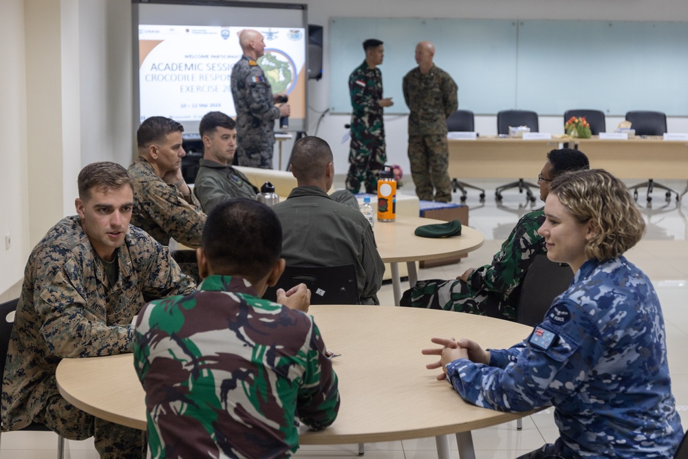 U.S. Marines, the Australian Defence Force, Indonesian National Armed Forces attend Crocodile Response 23 academic courses