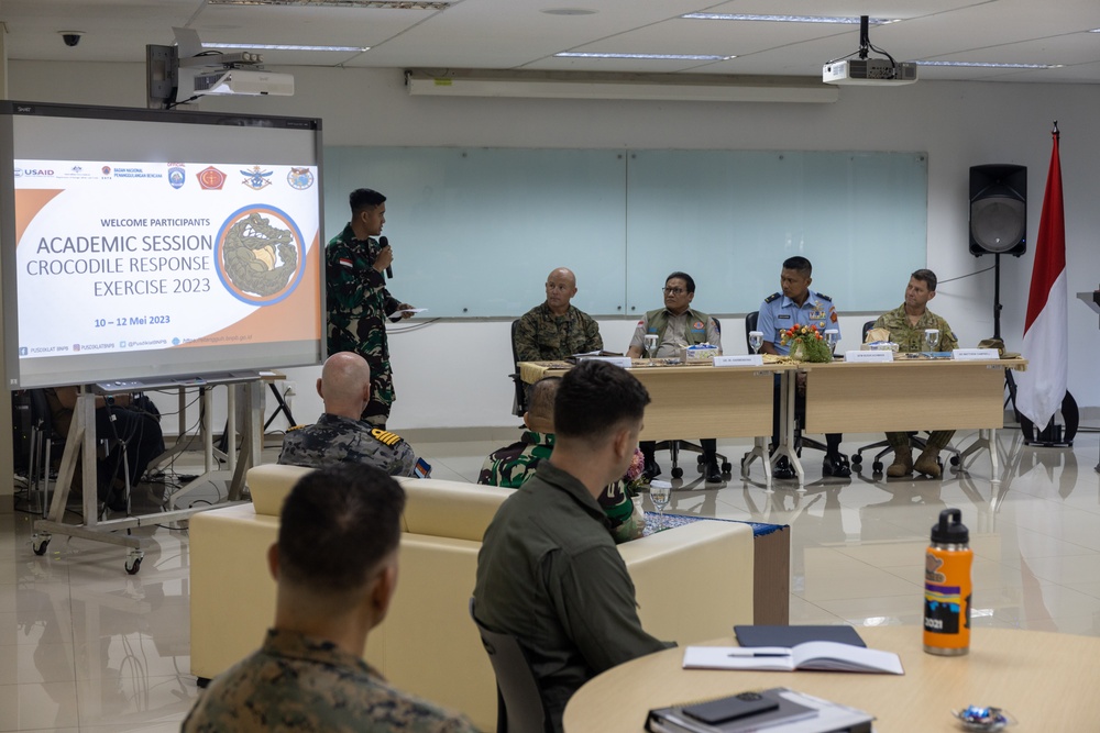 U.S. Marines, the Australian Defence Force, Indonesian National Armed Forces attend Crocodile Response 23 academic courses