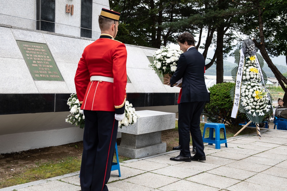 Canadian Prime Minister Honors the Fallen in Korea