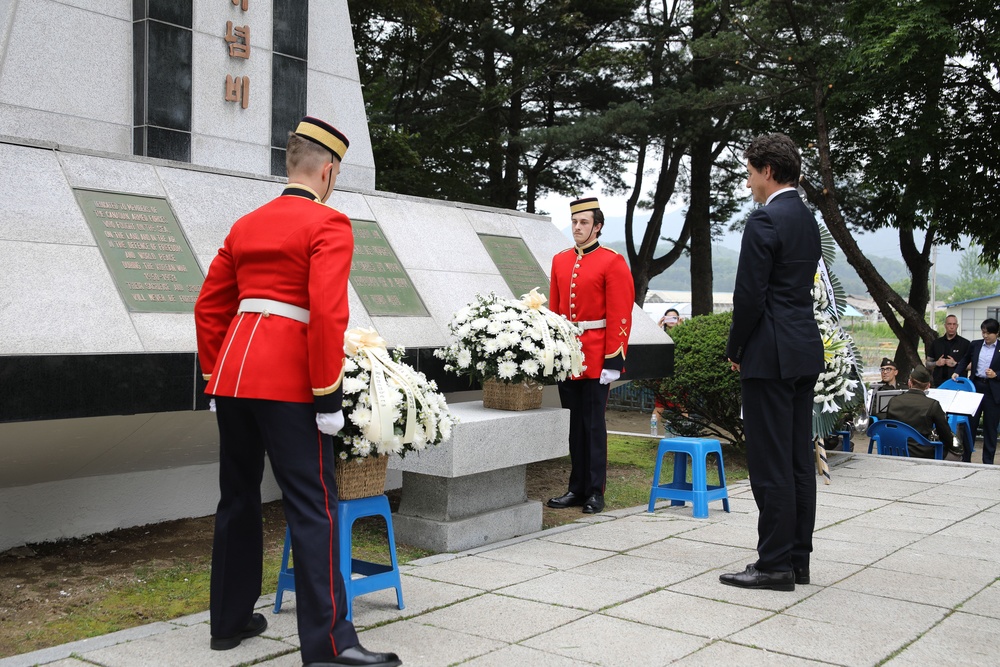 Canadian Prime Minister Honors the Fallen in Korea