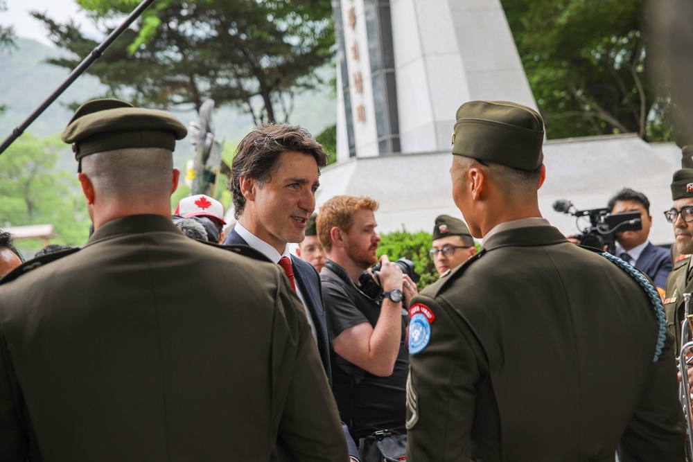 Canadian Prime Minister Honors the Fallen in Korea