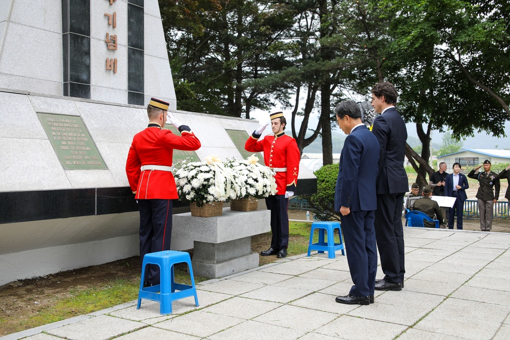 Canadian Prime Minister Honors the Fallen in Korea