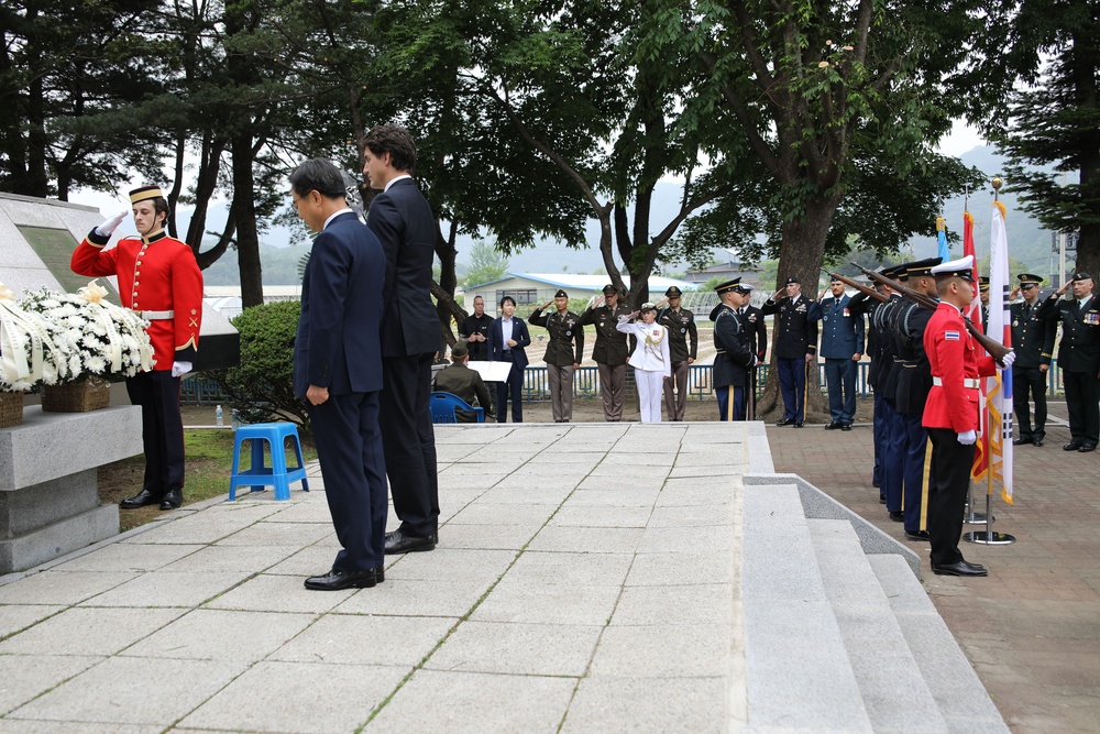 Canadian Prime Minister Honors the Fallen in Korea