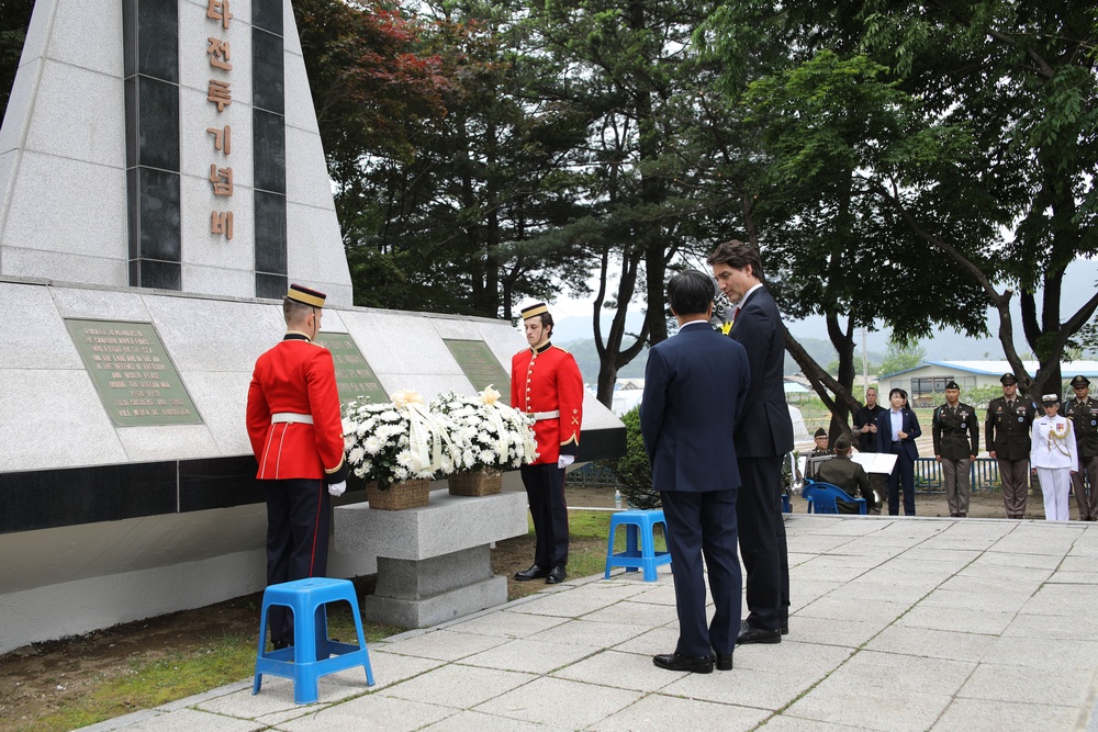 Canadian Prime Minister Honors the Fallen in Korea