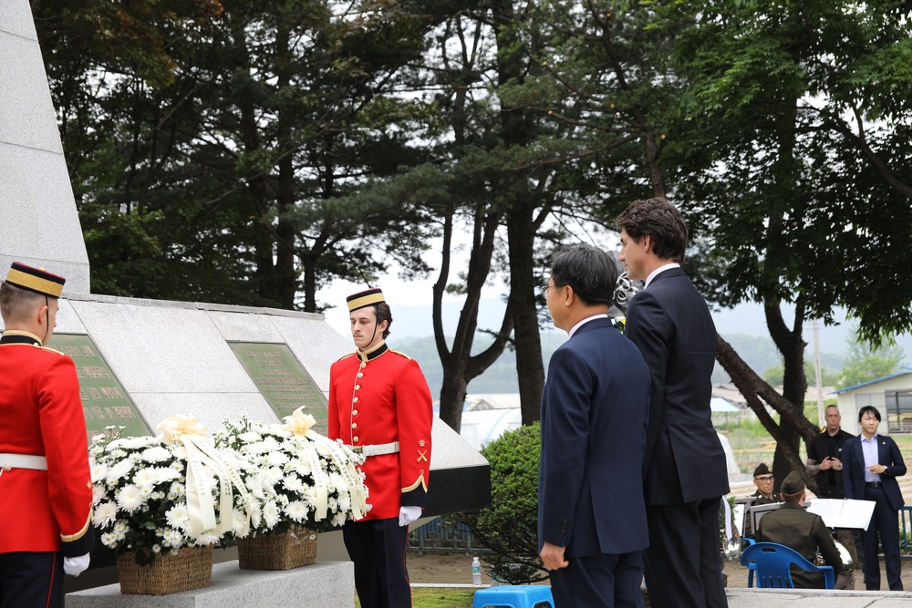 Canadian Prime Minister Honors the Fallen in Korea