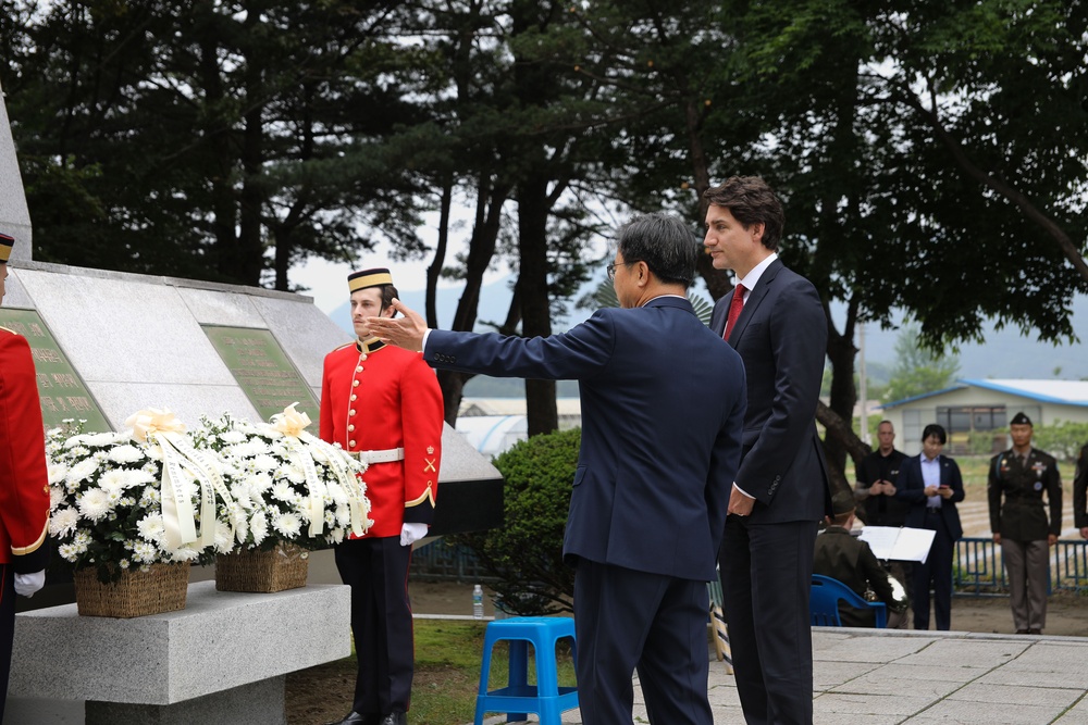 Canadian Prime Minister Honors the Fallen in Korea